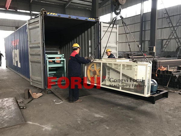 shipment of 2pg0605 double roll crusher