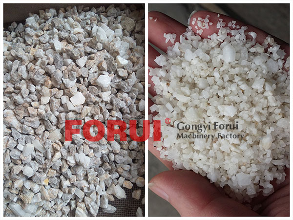 barite product processed by jig machine