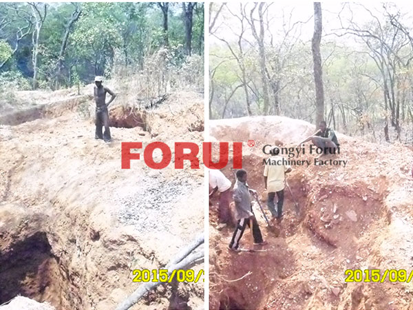 Tantalite-columbite(Coltan) mine in Nigeria